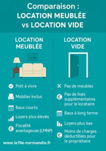 comparaison location meublée vs location vide