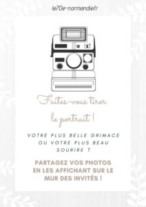 polaroid animation mariage