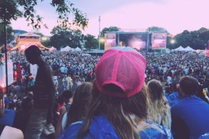 Vue d'un concert en Normandie