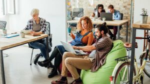 Un espace de coworking
