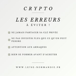 crypto les erreurs à éviter