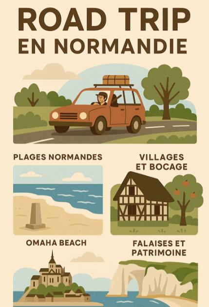 road trip normandie